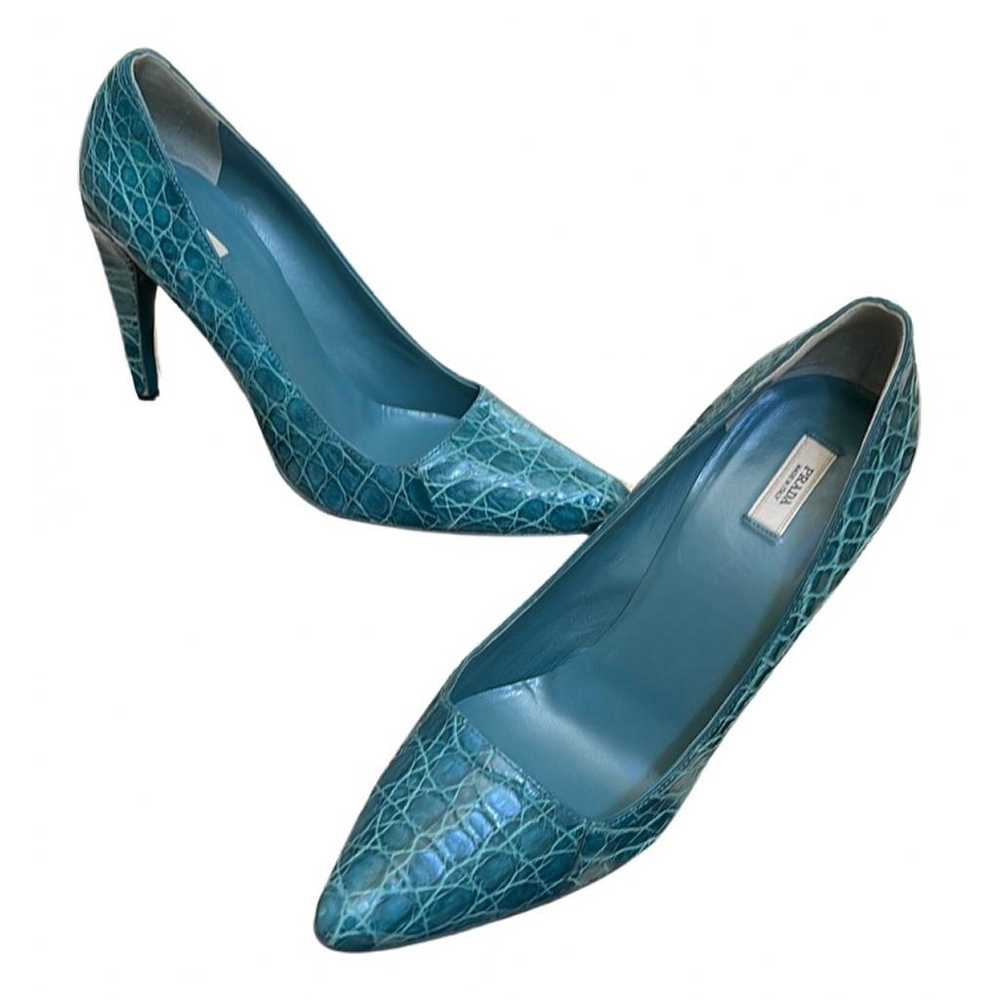 Prada Crocodile heels - image 1