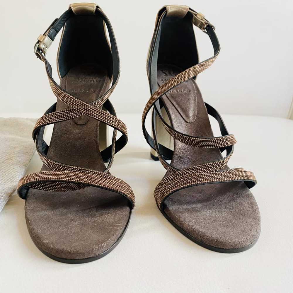 Brunello Cucinelli Leather heels - image 5