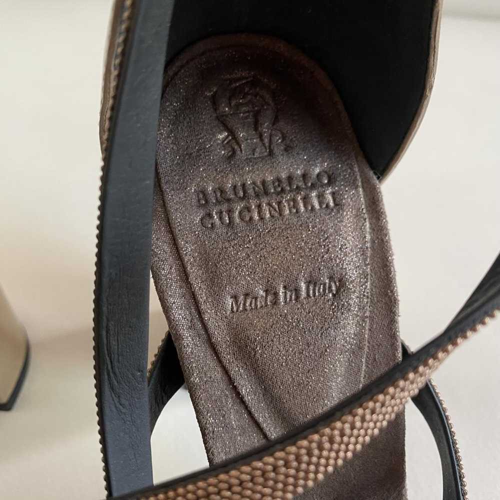 Brunello Cucinelli Leather heels - image 6