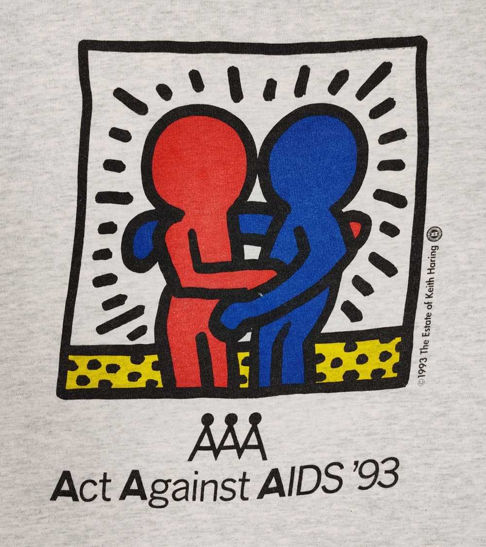 Keith Haring × Vintage 1993 Keith Haring Act Agai… - image 10