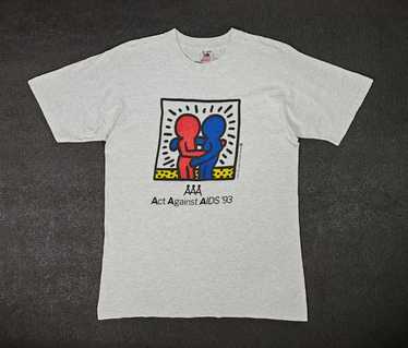 Keith Haring × Vintage 1993 Keith Haring Act Agai… - image 1