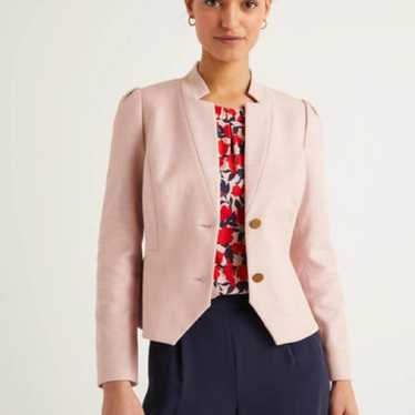 Boden Boden Woodville Textured Jacket in pink Milk