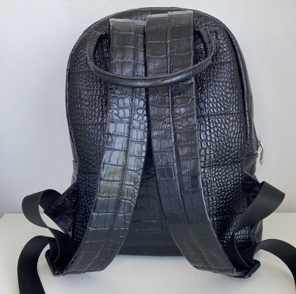 Italian Designers Aligator embossed leather backp… - image 3