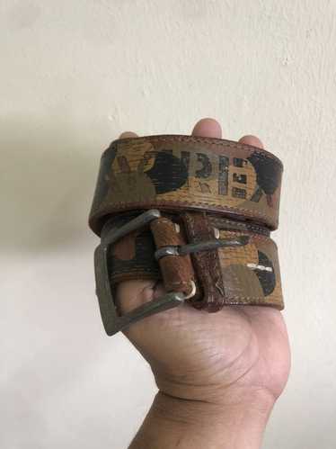 Avirex × Leather Avirex leather Camo Belt