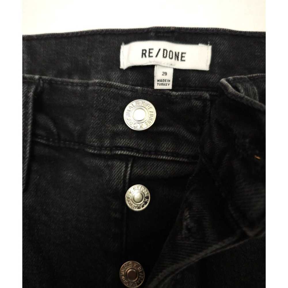 RE/DONE Re/Done 70's Stove Pipe Raw Hem Button Fl… - image 9