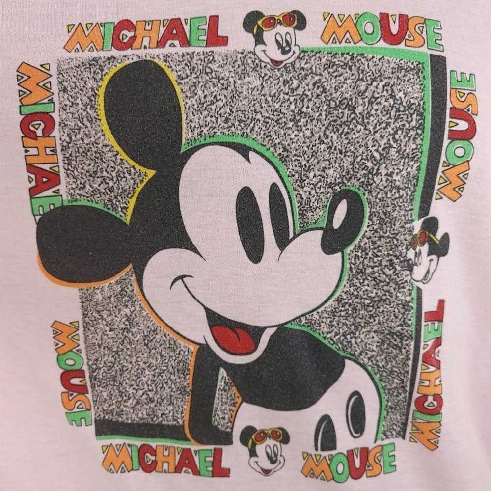 Disney Mickey Michael Mouse T Shirt Vintage 80s S… - image 2