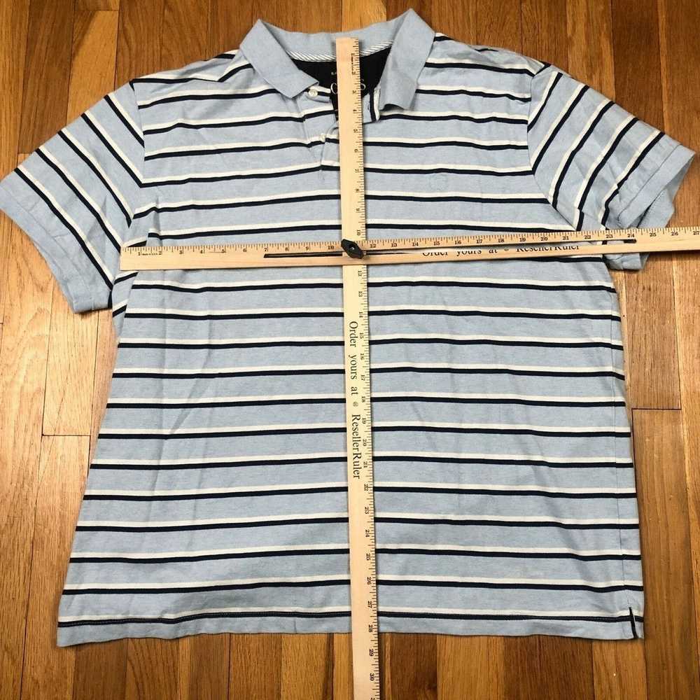 Chaps Chaps Ralph Lauren Shirt Mens 2XL Blue Stri… - image 2