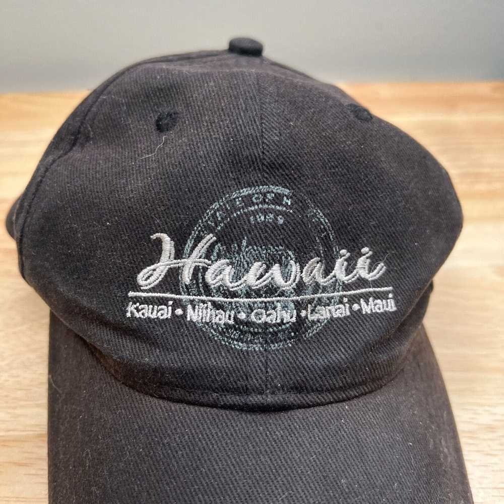 Vintage Hawaii Hat Mens Adjustable Black Strap Ba… - image 3