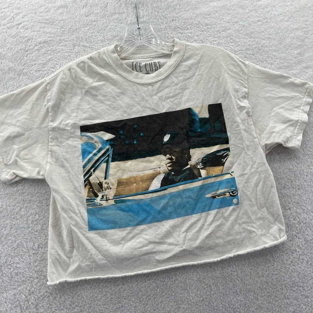Vintage Ice Cube Crop Top Shirt Womens Medium Whi… - image 2
