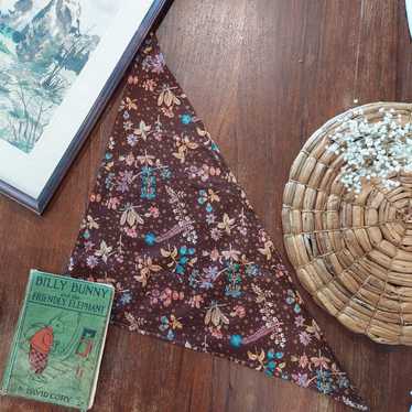 Vintage Handmade Reclaimed Vintage Cotton Floral … - image 1