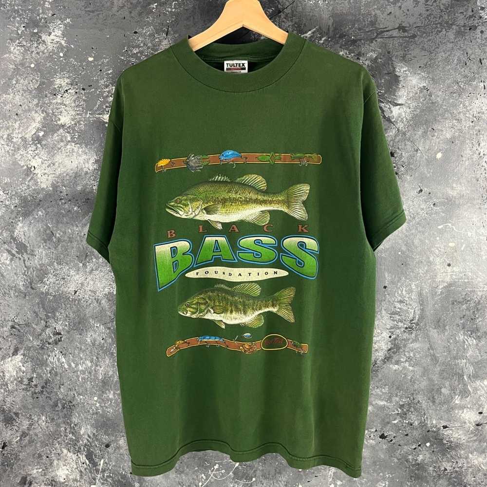 Vintage Vintage 90’s Black Bass fishing shirt - image 1