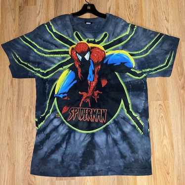 Marvel Comics 1998 Spider-Man Tie-Dye AOP Marvel … - image 1