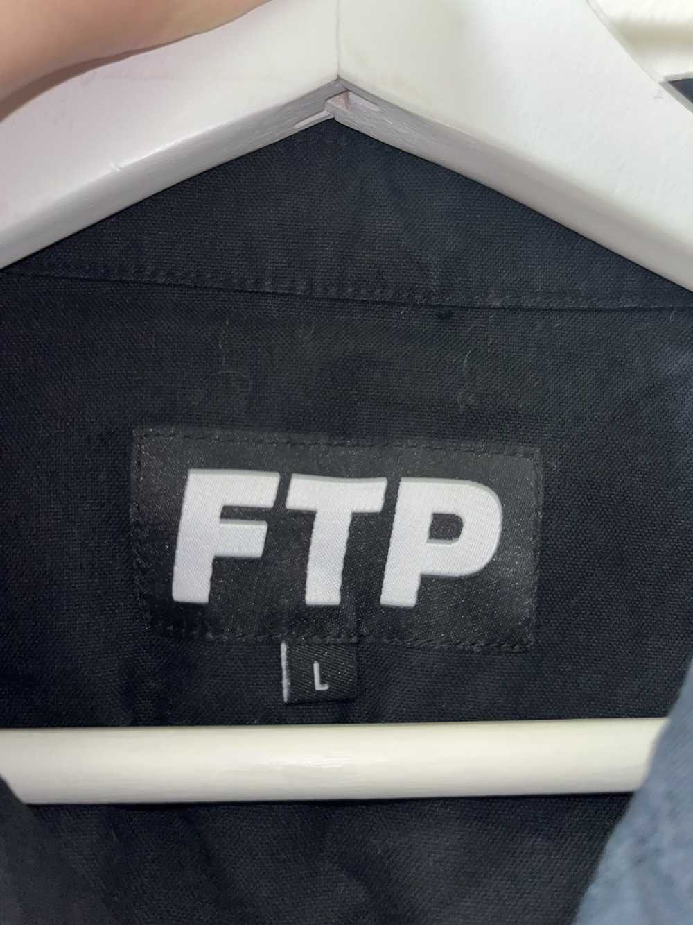 Fuck The Population FTP arch logo button up - image 3