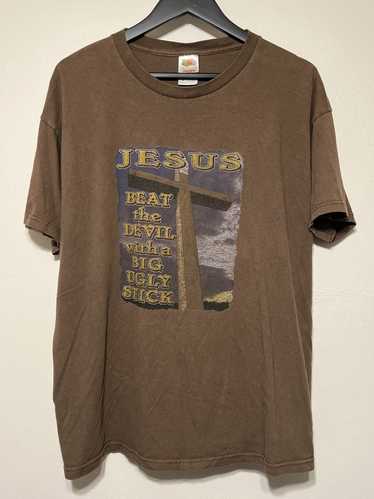 Religion × Vintage Vintage Jesus Tee Beat The Devi