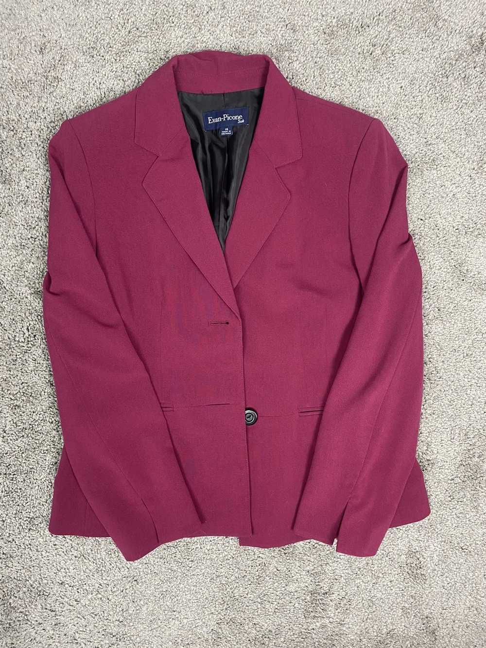 Japanese Brand × Nike × Vintage Maroon blazer - image 1