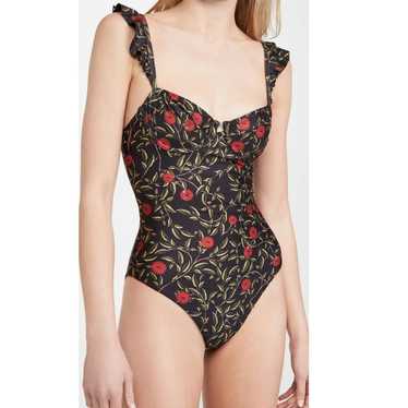 Agua Bendita x Target Women's Dainty Floral Tile Print Cheeky One Piece  Swimsuit Size 1X - $40 New With Tags - From M