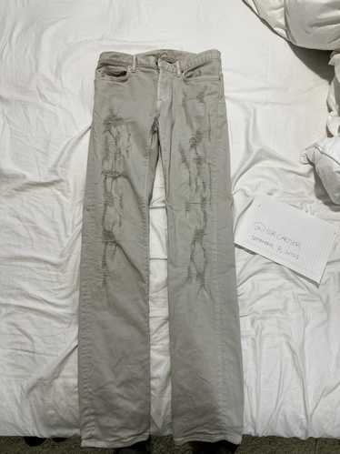 Dior Dior Distressed Grey Denim Jeans - image 1