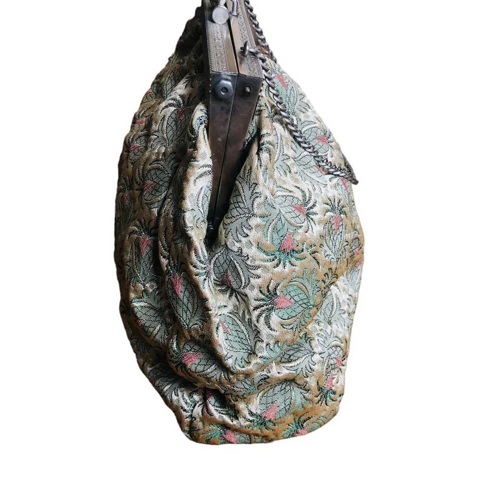 Other Vintage Handbag Metal Clasp Chain Strap Sat… - image 9