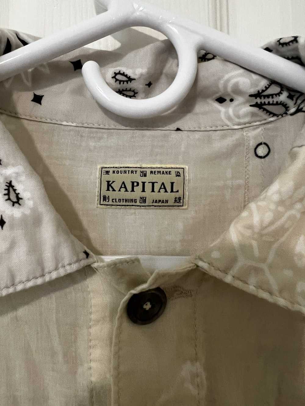 Kapital Kapital White Bandanna Shirt - image 3