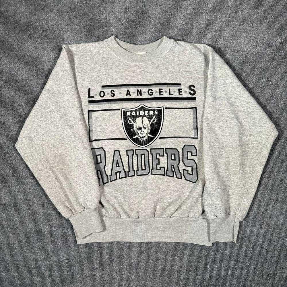 LOGO 7, Sweaters, Vintage Los Angeles Raiders Sweater Adult Large Black  Logo 7 Nfl Made In Usa 8s