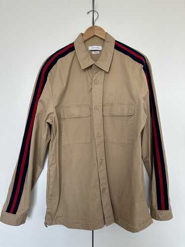 Urban Outfitters Khaki Military Shirt Jacket with 