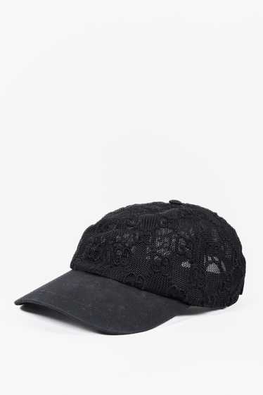 Gucci - Women's Unisex Canvas Baseball Hat with Loved Embroidery L 478948 1000