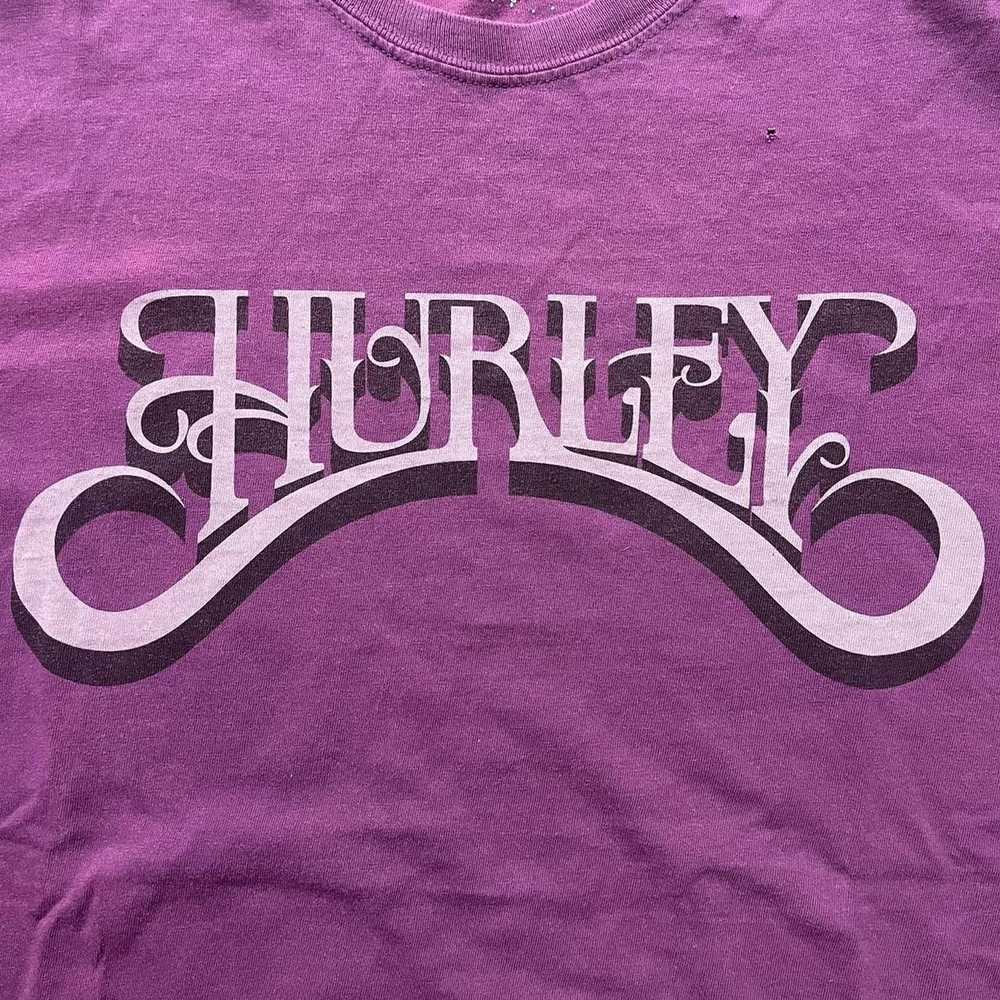 Hurley × Streetwear × Vintage Crazy y2k Purple Hu… - image 3