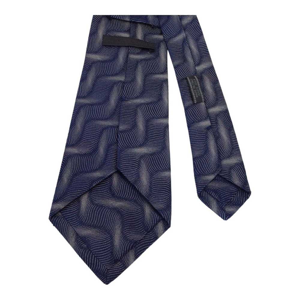 Prada PRADA MILANO Blue Abstract Pattern Silk Tie… - image 6