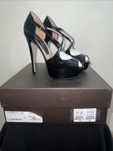 Gucci Gucci Black Patent Leather Vernice Crystal/N