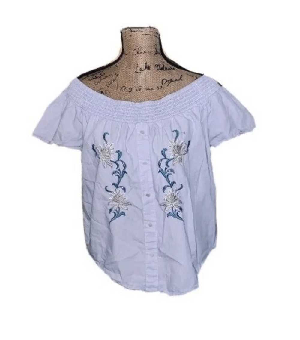 Other Flower and Feather peasant top L - image 1