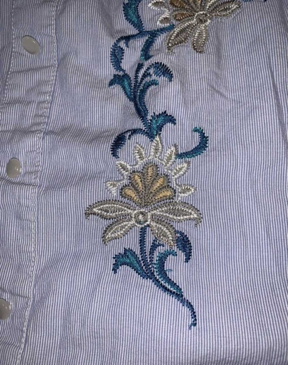 Other Flower and Feather peasant top L - image 5