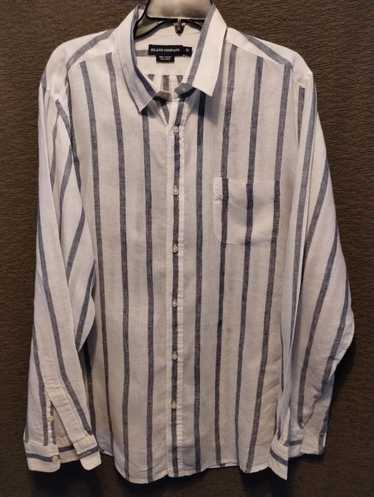 Other 100% Linen Long Sleeve Striped Shirt