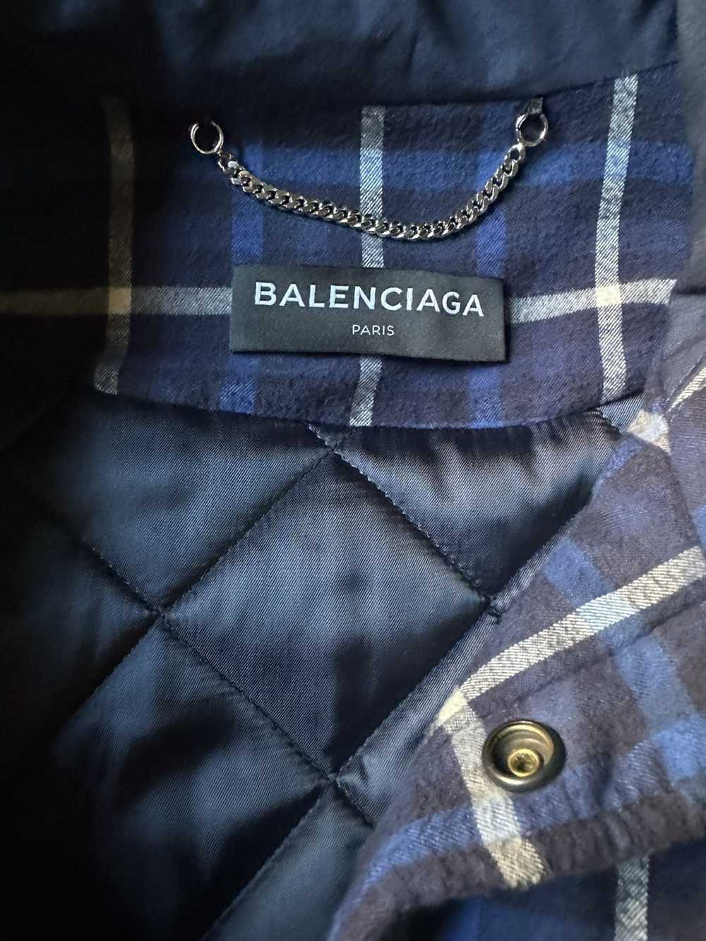 Balenciaga Balenciaga Oversized Padded Flannel Ja… - image 3
