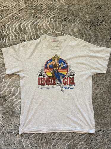 Hanes × Vintage Vintage Red Neck Girls T shirt