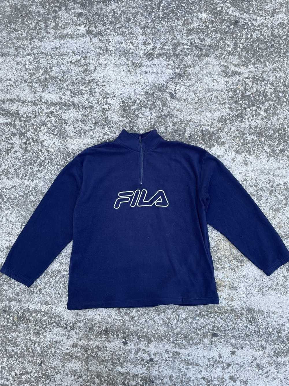 Fila × Outdoor Life × Vintage Fila fleece Center … - image 1