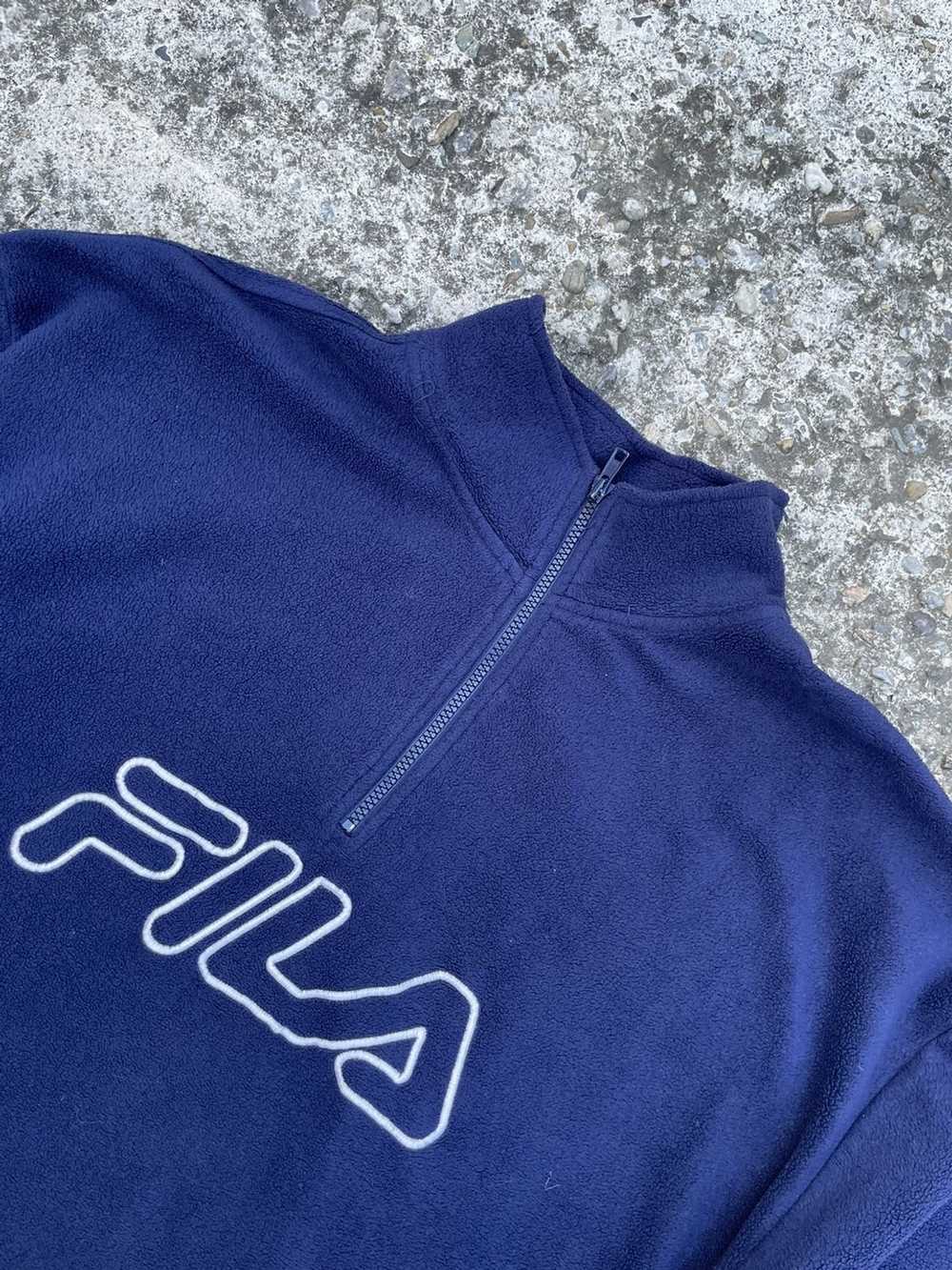 Fila × Outdoor Life × Vintage Fila fleece Center … - image 2