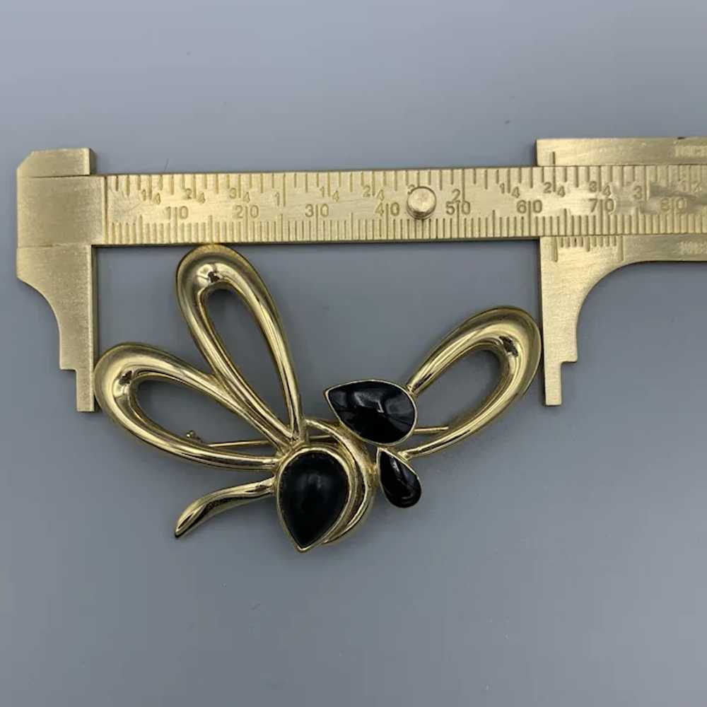 Vintage Trifari Statement Brooch Pin Signed Gold … - image 5