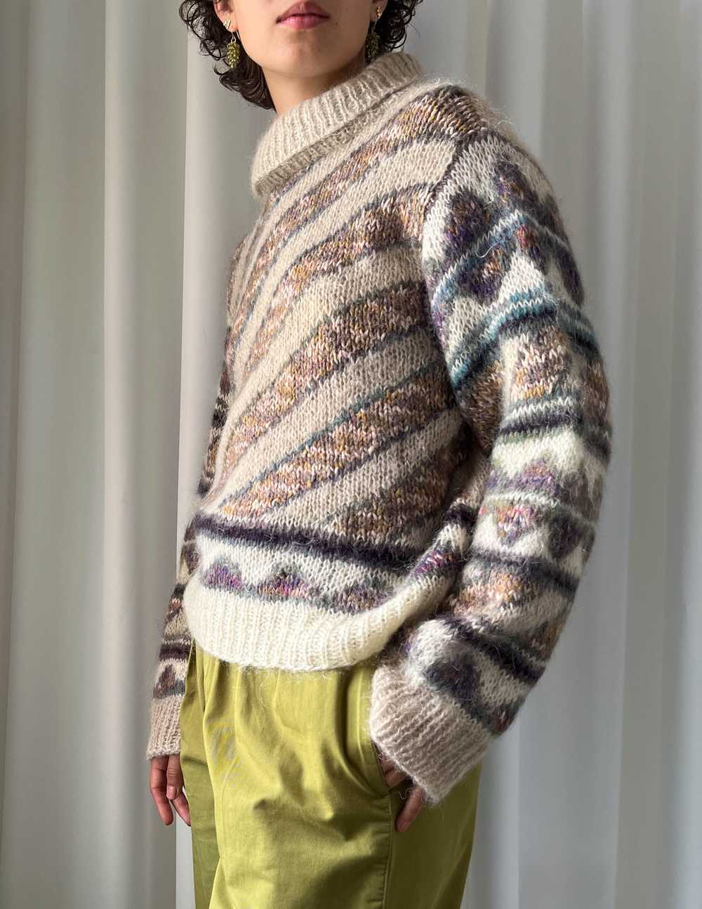 90s Hand Knit Sweater - image 5