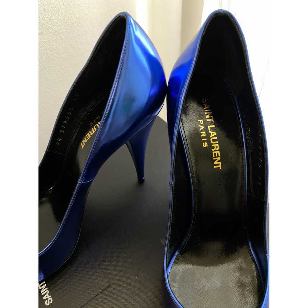 Saint Laurent Kiki 55 leather heels - image 3