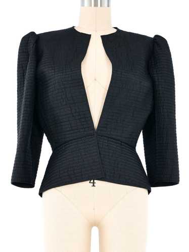 Mary McFadden Quilted Crop Jacket