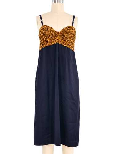 Dries Van Noten Sequin Accented Slip Dress