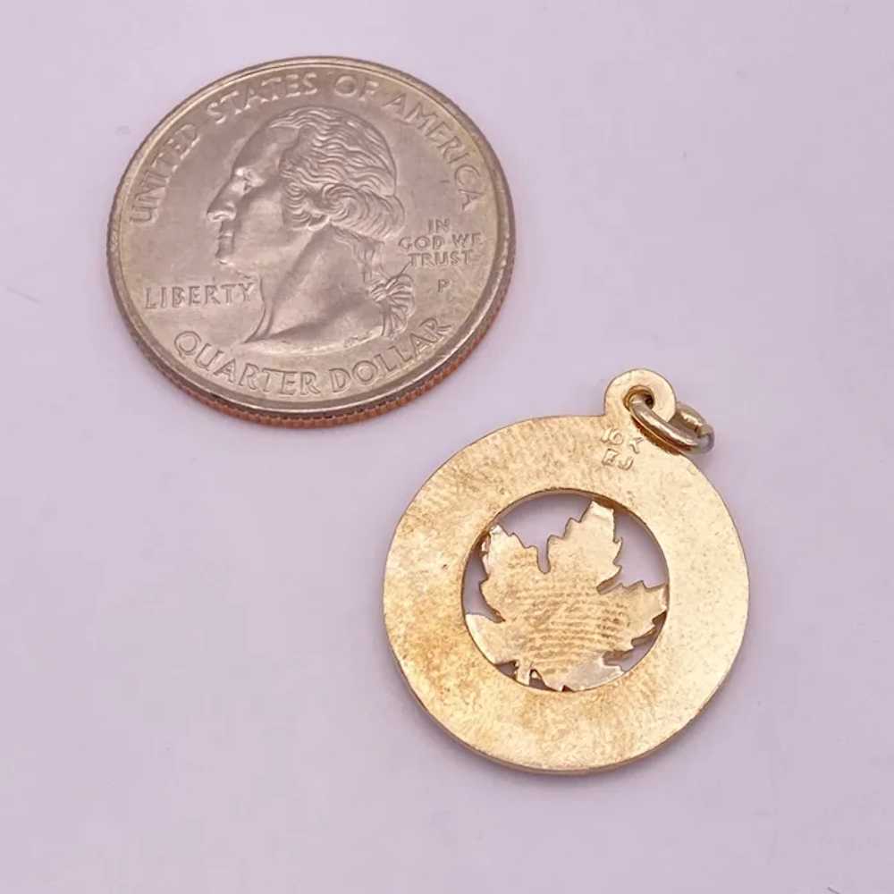 Vancouver Travel Souvenir Charm 10K Gold, British… - image 2