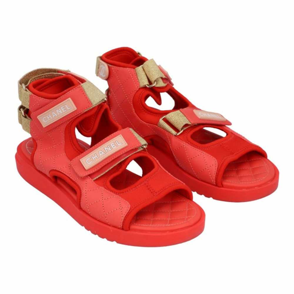 Prada Sandals Suede in Red - image 1