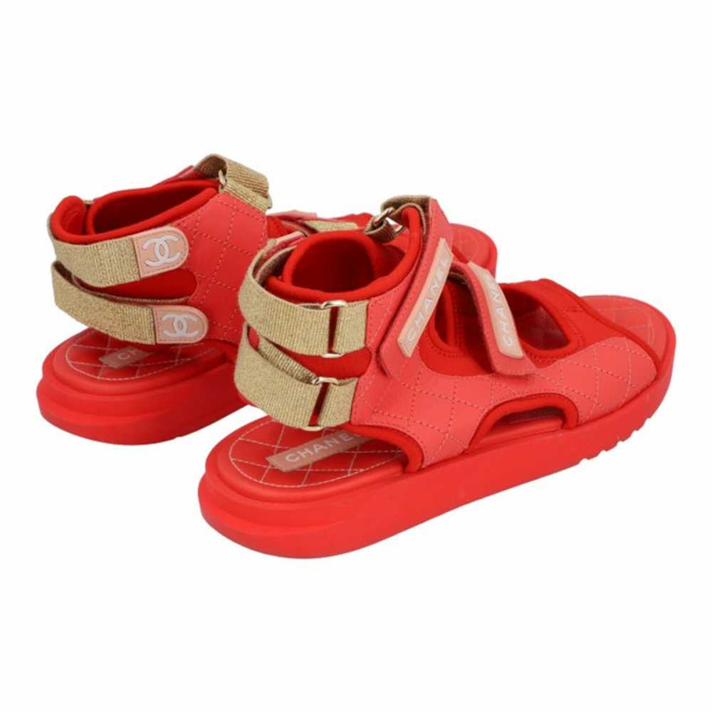 Prada Sandals Suede in Red - image 3
