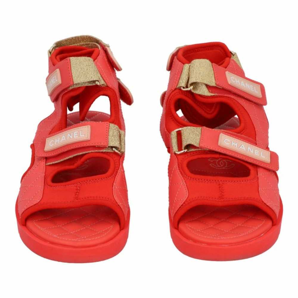Prada Sandals Suede in Red - image 4