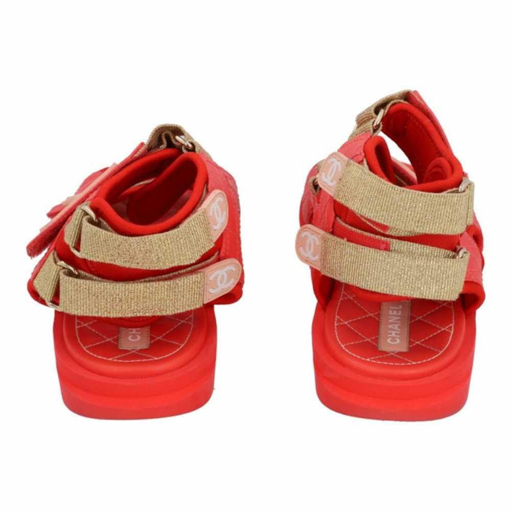 Prada Sandals Suede in Red - image 5