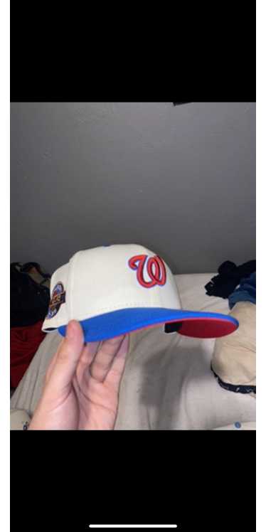 New Era Washington Nationals Patchwork Undervisor 59FIFTY Fitted Cap in Red — Major