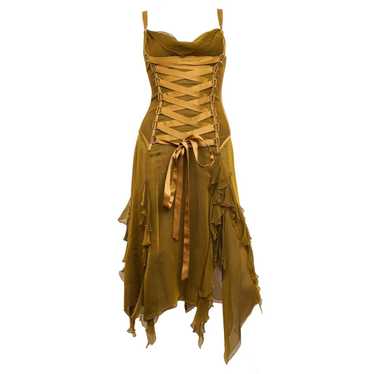 GIANNI VERSACE F/W '91 Barocco Collection Gold + Black Silk Blouse —  Garment