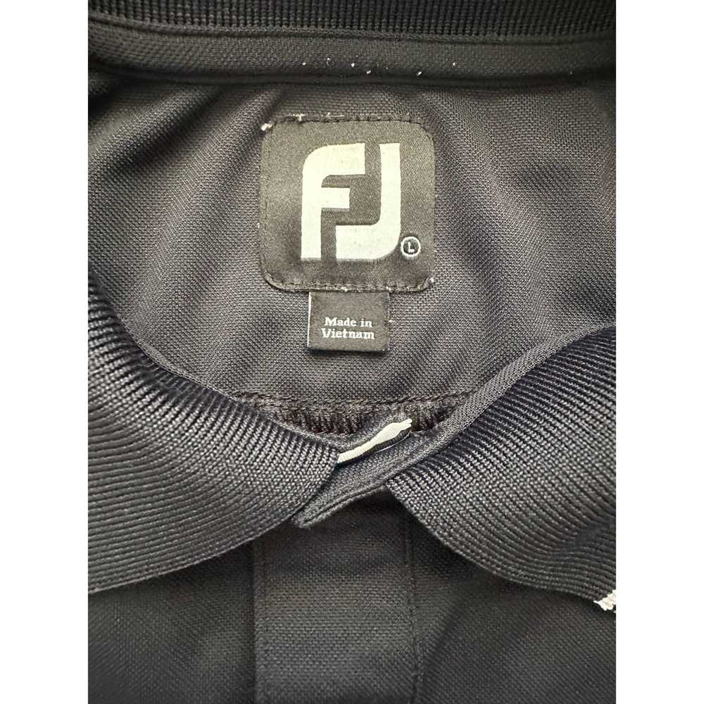 Footjoy Footjoy Men's Golf Polo Shirt Black & Whi… - image 4