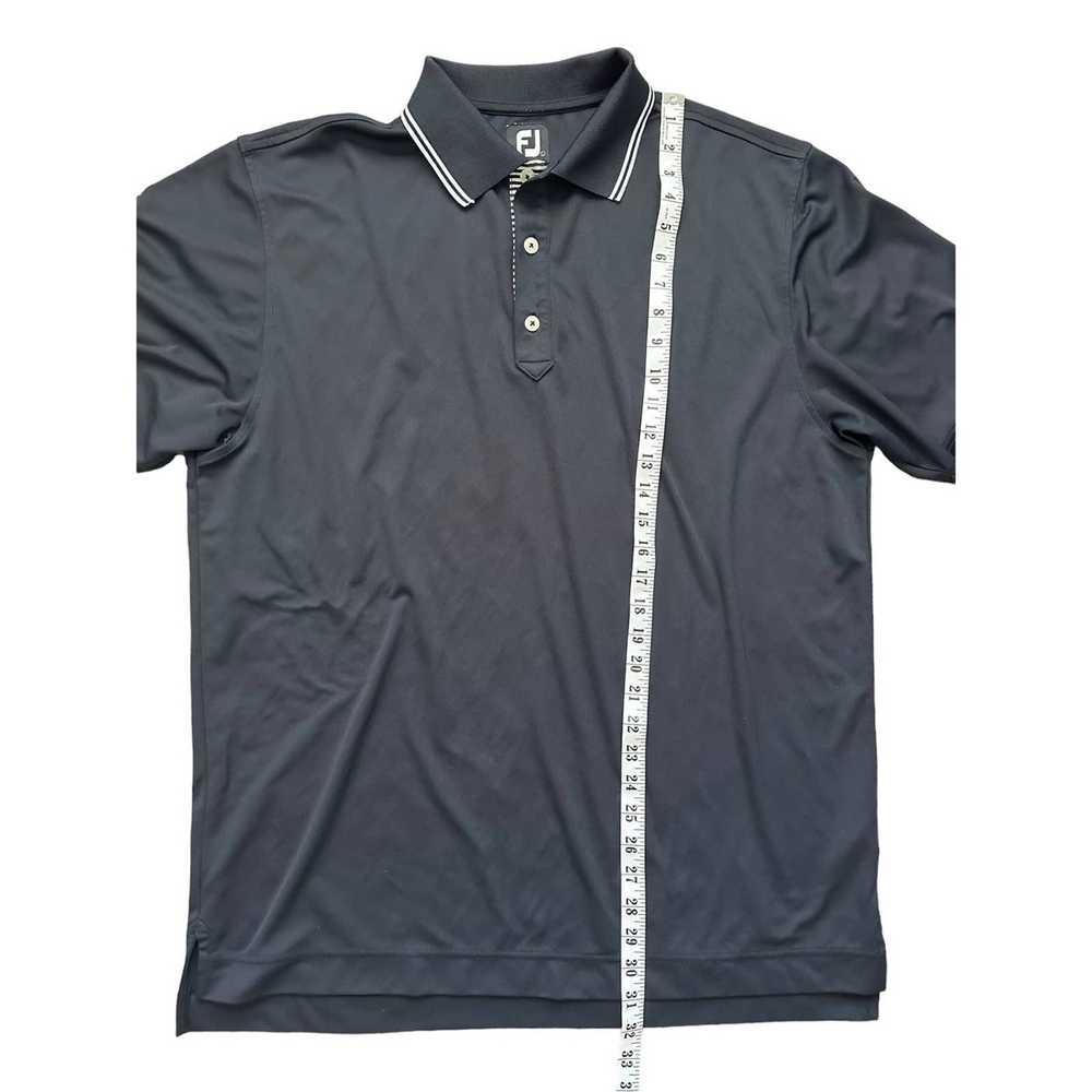 Footjoy Footjoy Men's Golf Polo Shirt Black & Whi… - image 7